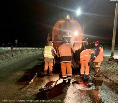 В Рязани заделали ямы на Северной окружной дороге